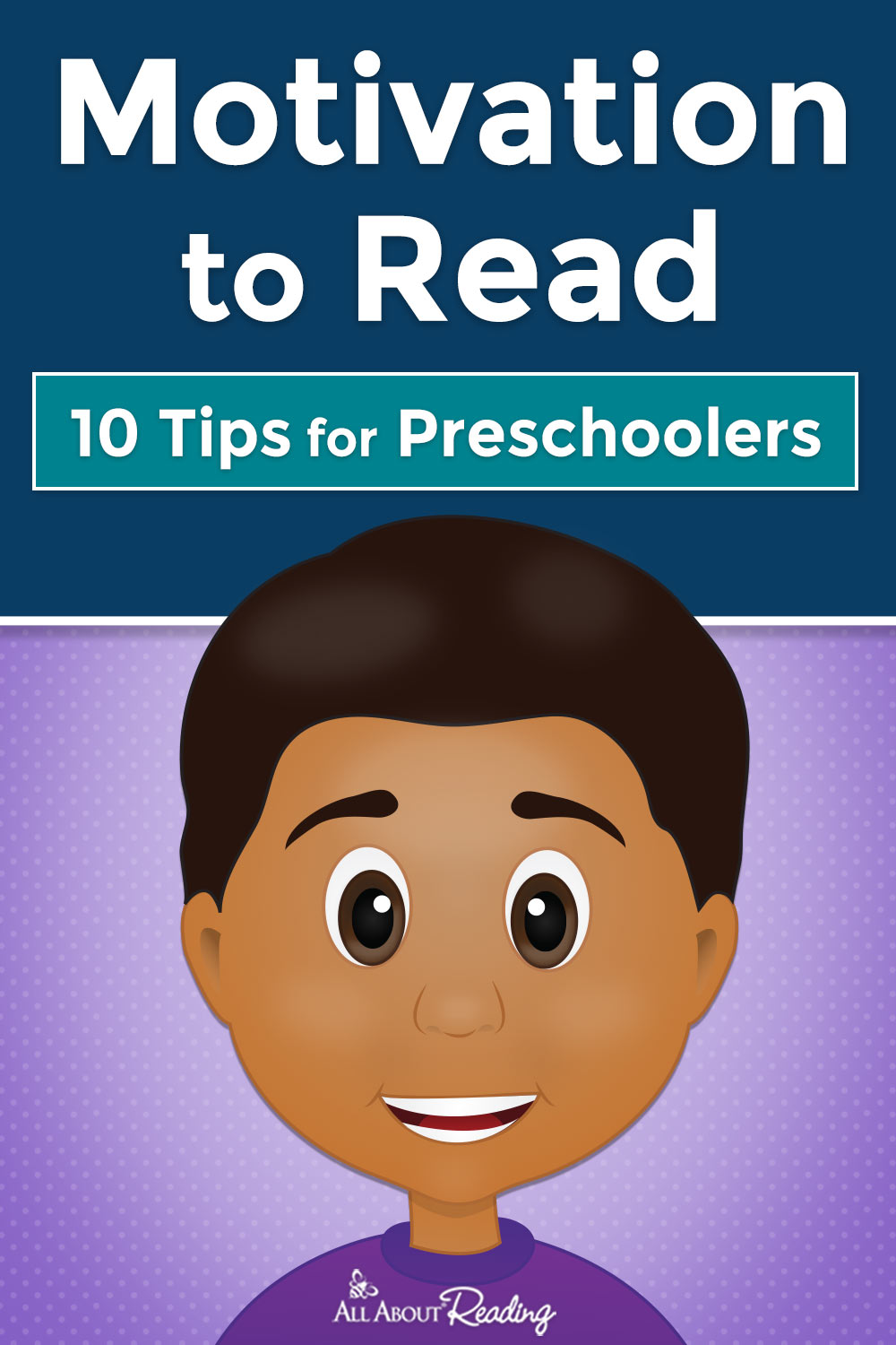 motivation to read for preschoolers pinterest graphic