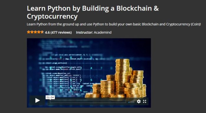 Learn Python by Building a Blockchain & Cryptocurrency