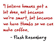 Flash Rosenberg coffee quote