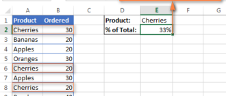 Как посчитать процент в Excel?