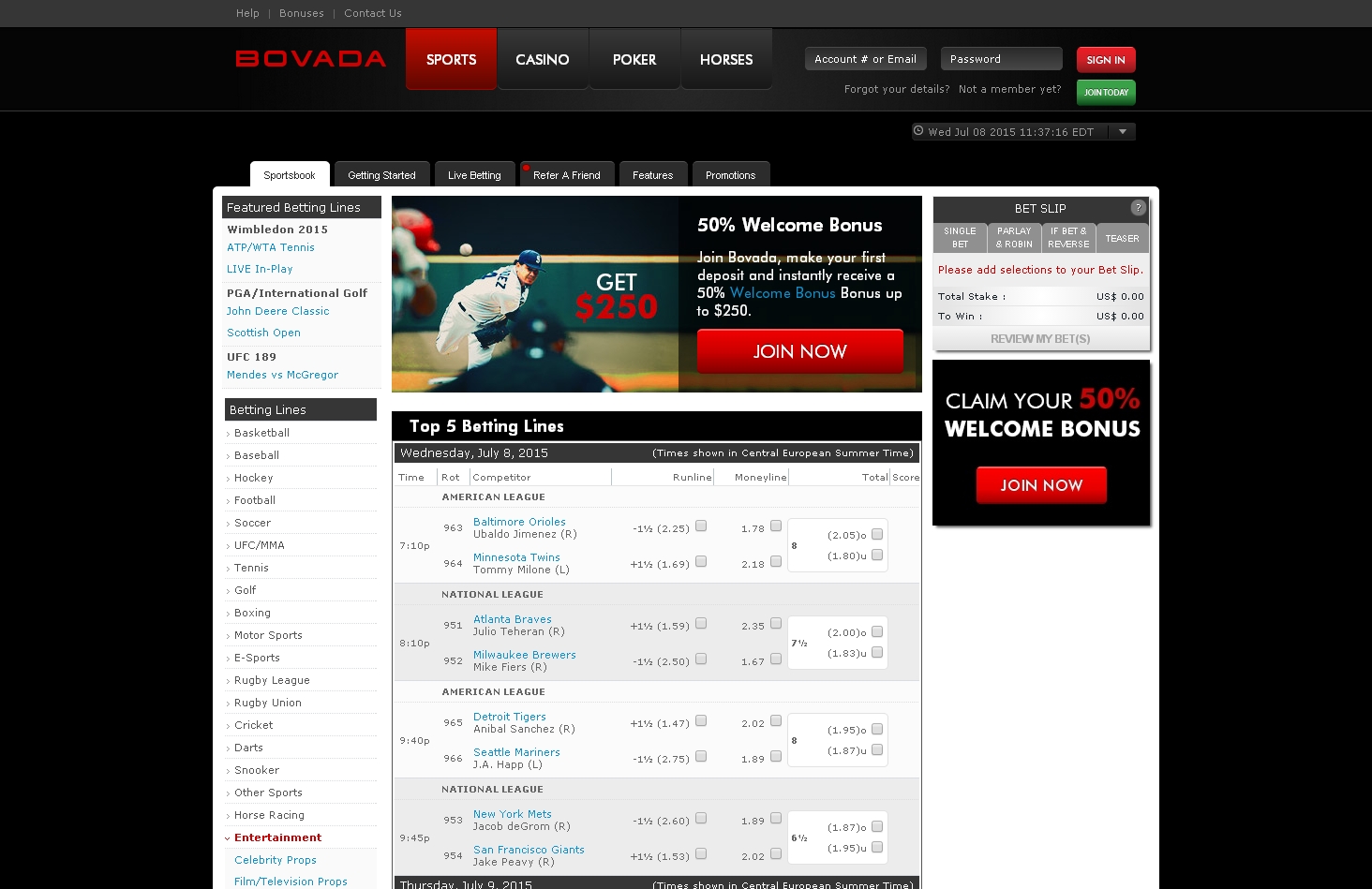 Bovada live betting football board sporting and racing bookmakers betting