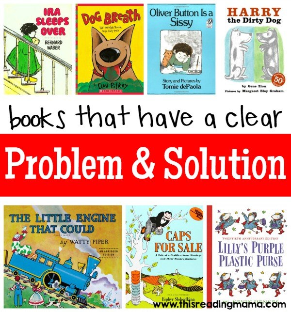 Books that Have a Clear Problem and Solution Text Structure complied by This Reading Mama