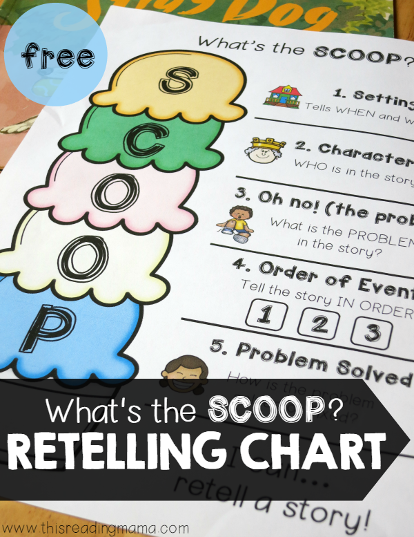 FREE Retelling Chart - Whats the Scoop 