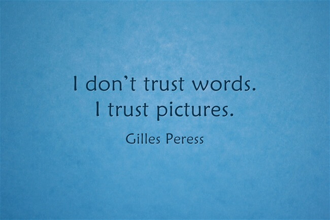 photography quote Gilles Peress